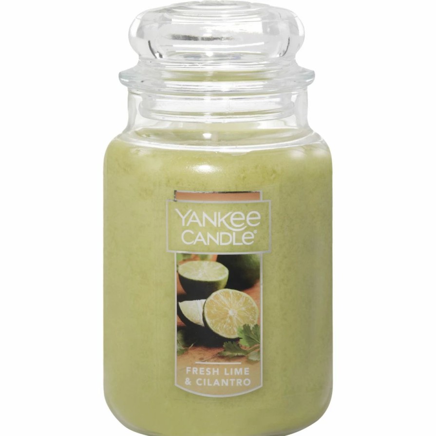 Home Decor * | Budget Yankee Candle Fresh Lime And Cilantro Large Jar Candle