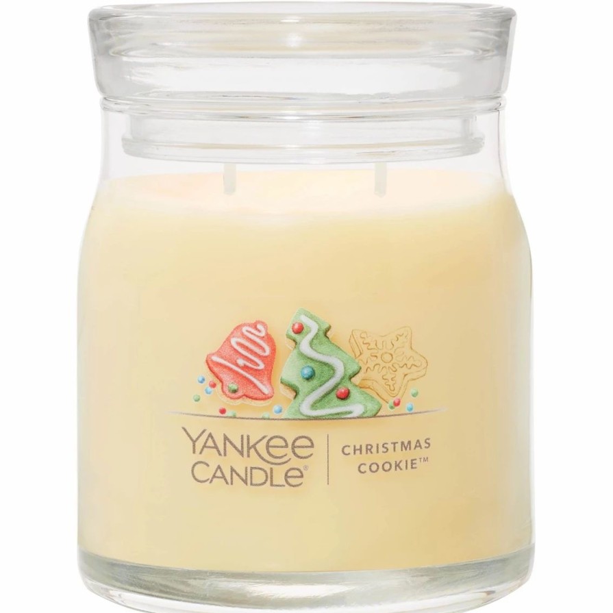 Home Decor * | Outlet Yankee Candle Christmas Cookie Signature Medium Jar Candle