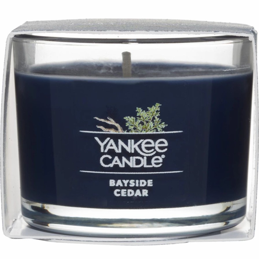 Home Decor * | Brand New Yankee Candle Bayside Cedar Filled Votive Mini Candle