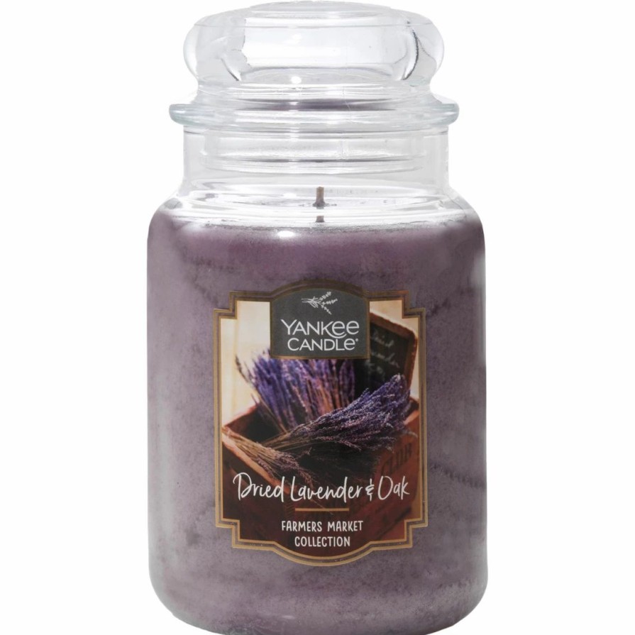 Home Decor * | Wholesale Yankee Candle Dried Lavender And Oak Large Jar Candle