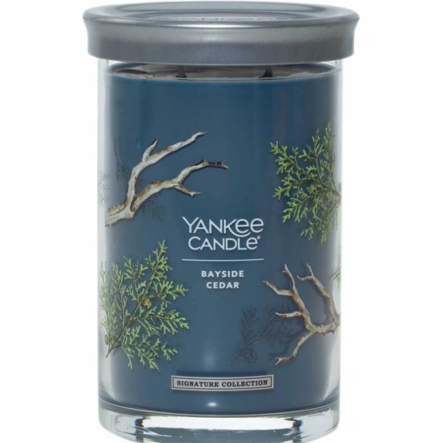 Home Decor * | Flash Sale Yankee Candle Bayside Cedar Signature Large Tumbler Candle