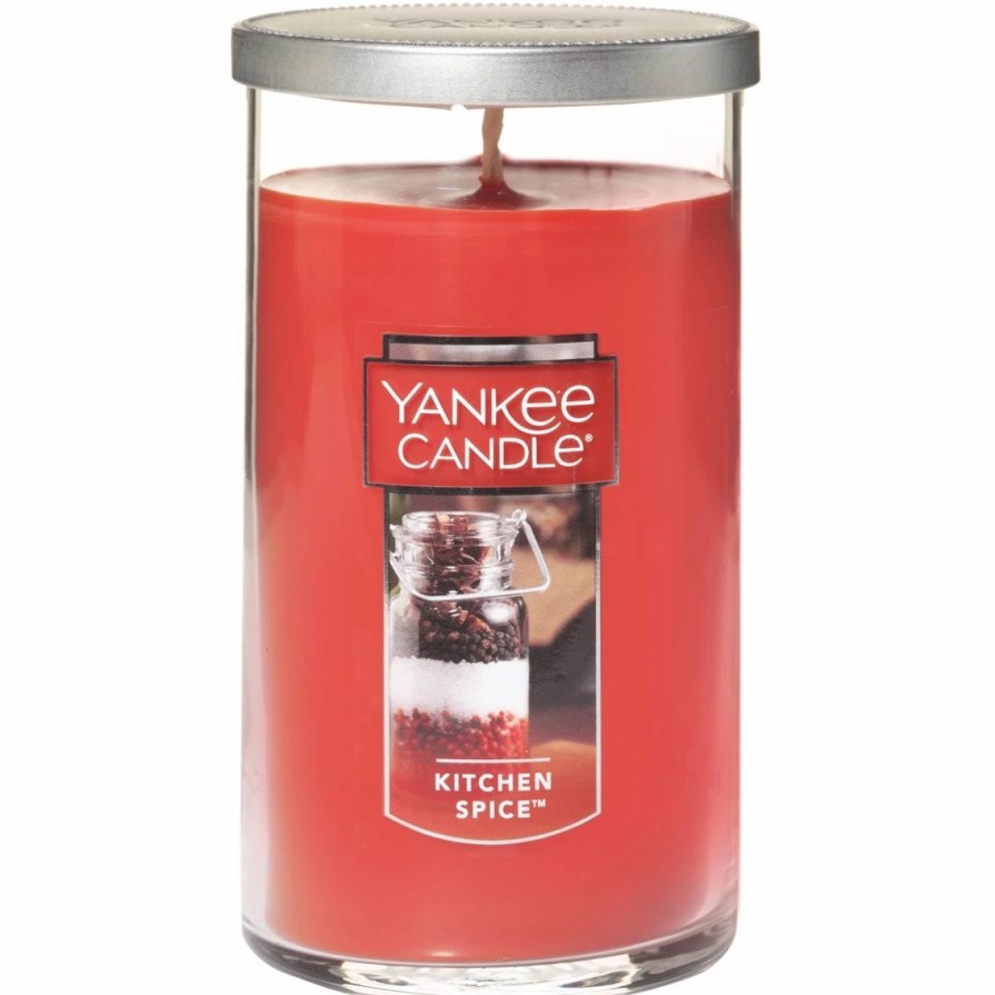 Home Decor * | Cheapest Yankee Candle Kitchen Spice Medium Perfect Pillar Candle