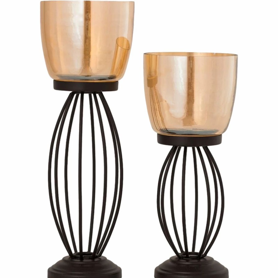 Home Decor * | Budget San Miguel Oslo Pillar Holder 2 Pc. Set