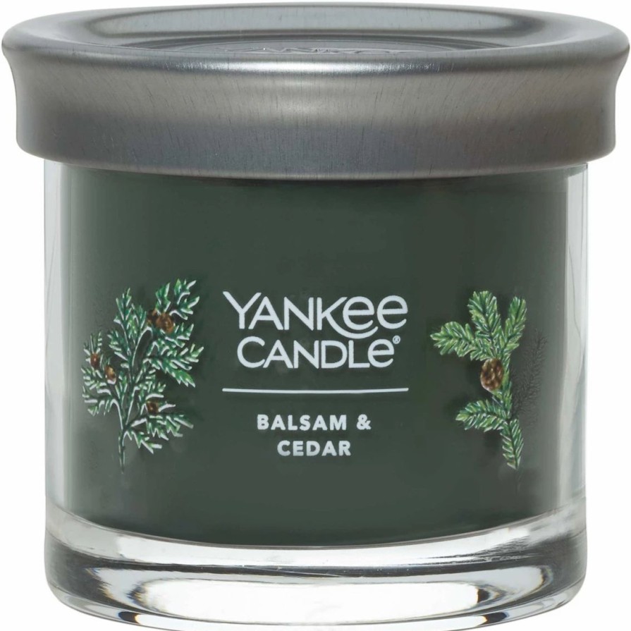 Home Decor * | Outlet Yankee Candle Balsam & Cedar Signature Small Tumbler Candle