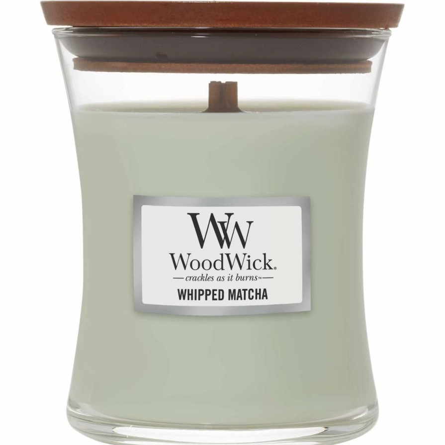 Home Decor * | Promo Woodwick Whipped Matcha Medium Hourglass Candle