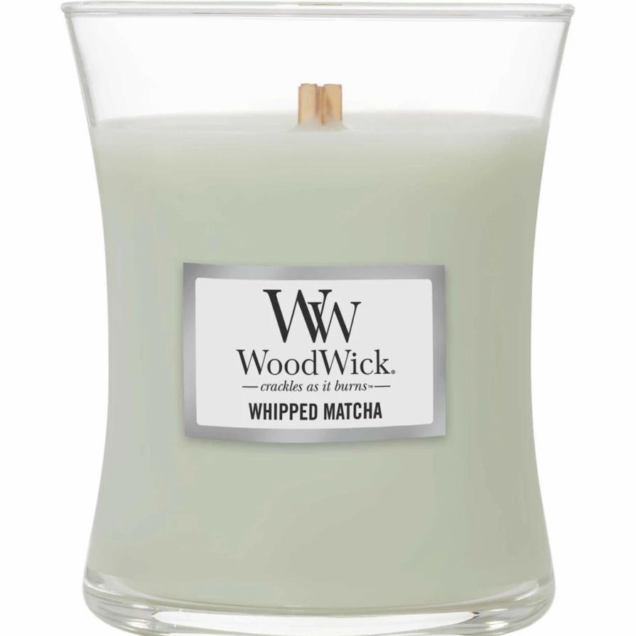 Home Decor * | Promo Woodwick Whipped Matcha Medium Hourglass Candle