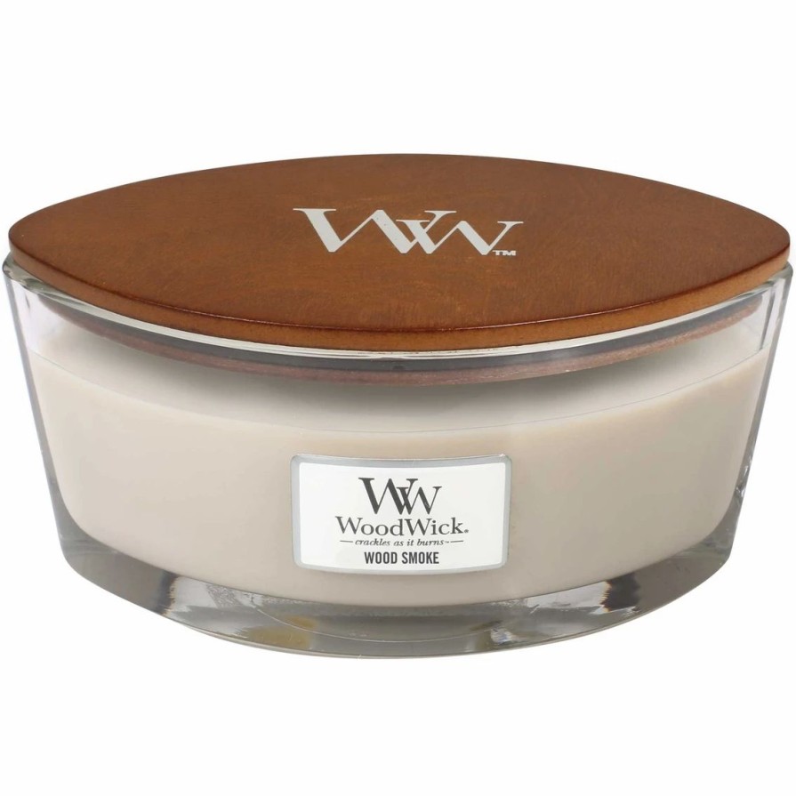 Home Decor * | Buy Woodwick Wood Smoke Ellipse Candle