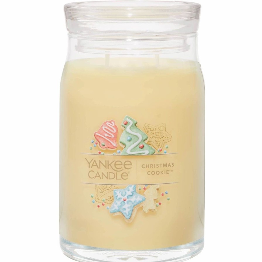 Home Decor * | Deals Yankee Candle Christmas Cookie Signature Large Jar Candle