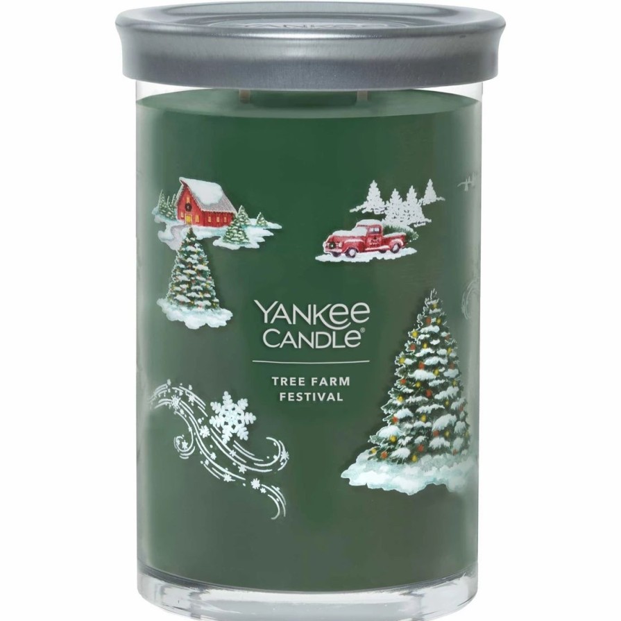 Home Decor * | Deals Yankee Candle Tree Farm Festival Signature Large Tumbler Candle