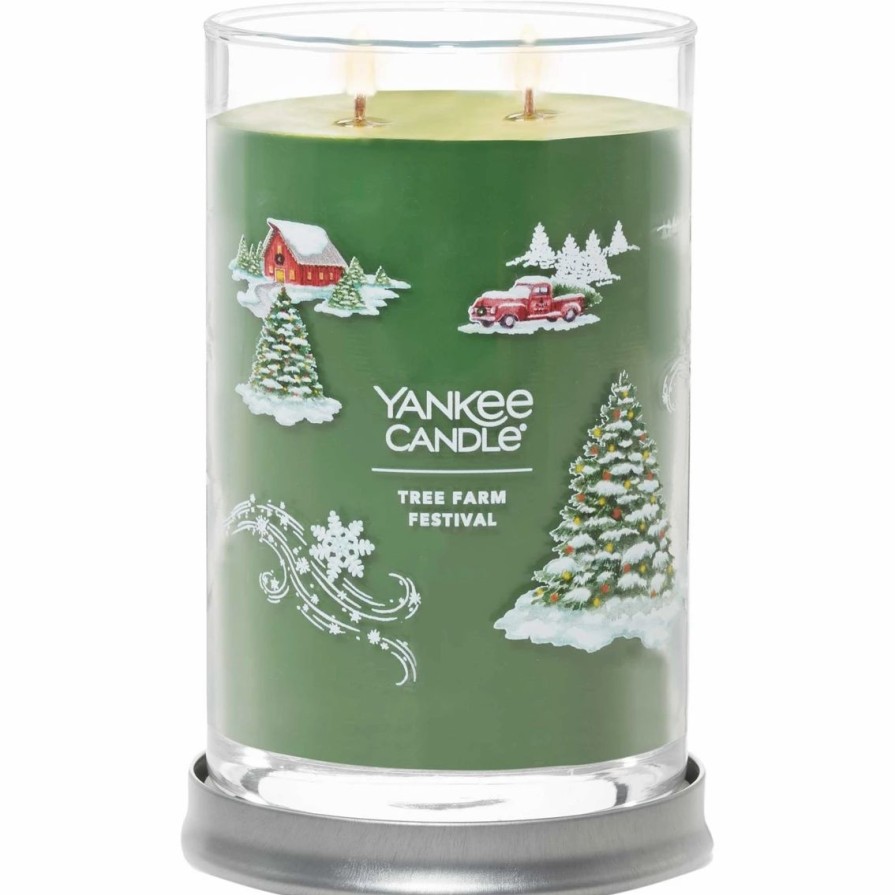 Home Decor * | Deals Yankee Candle Tree Farm Festival Signature Large Tumbler Candle