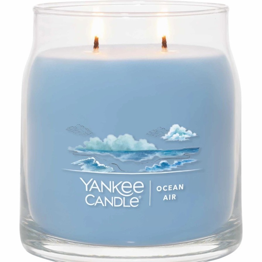 Home Decor * | Outlet Yankee Candle Ocean Air Signature Medium Jar Candle