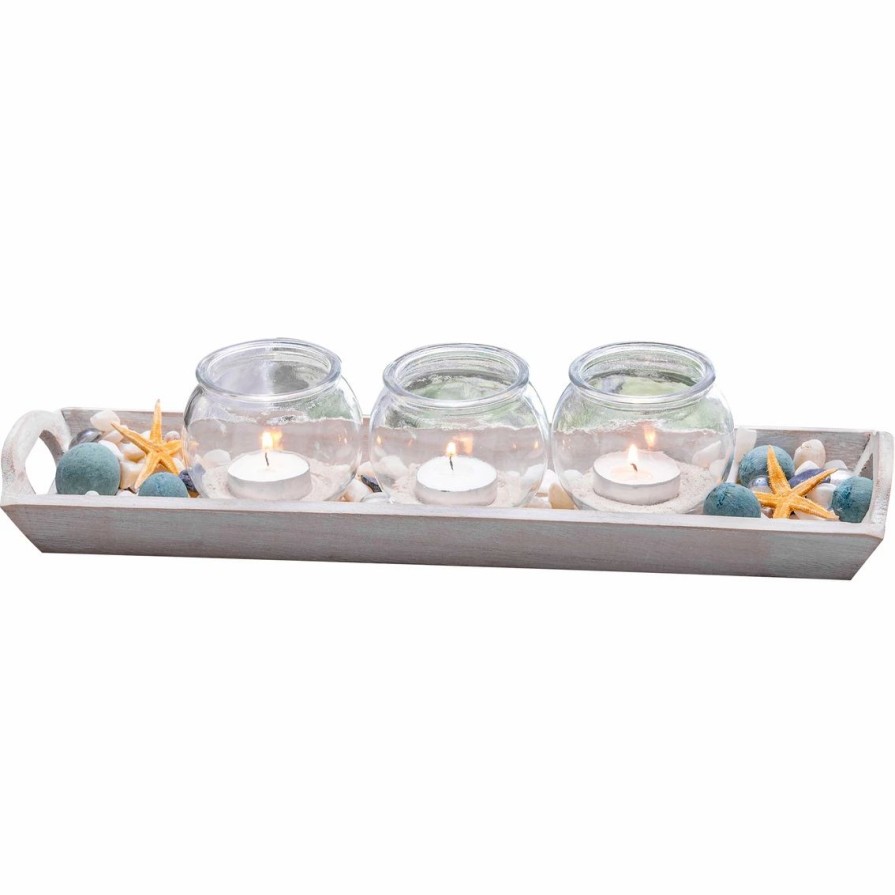 Home Decor * | Best Reviews Of San Miguel Beachcrest Votive Tray