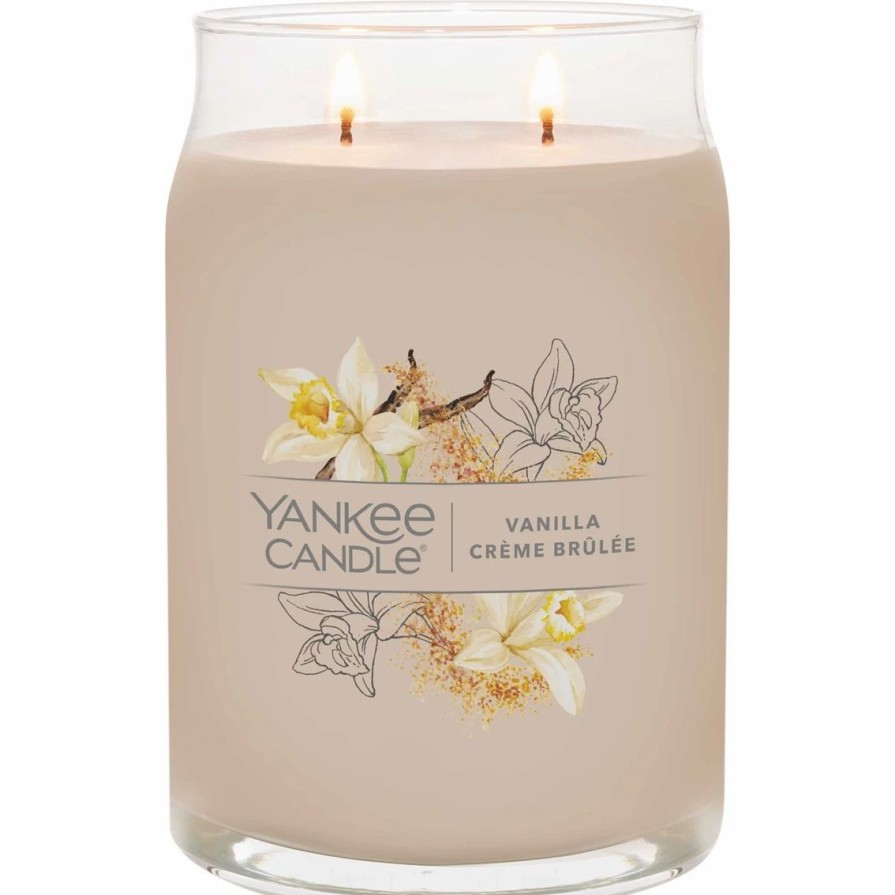 Home Decor * | Best Deal Yankee Candle Vanilla Creme Brulee Signature Large Jar Candle