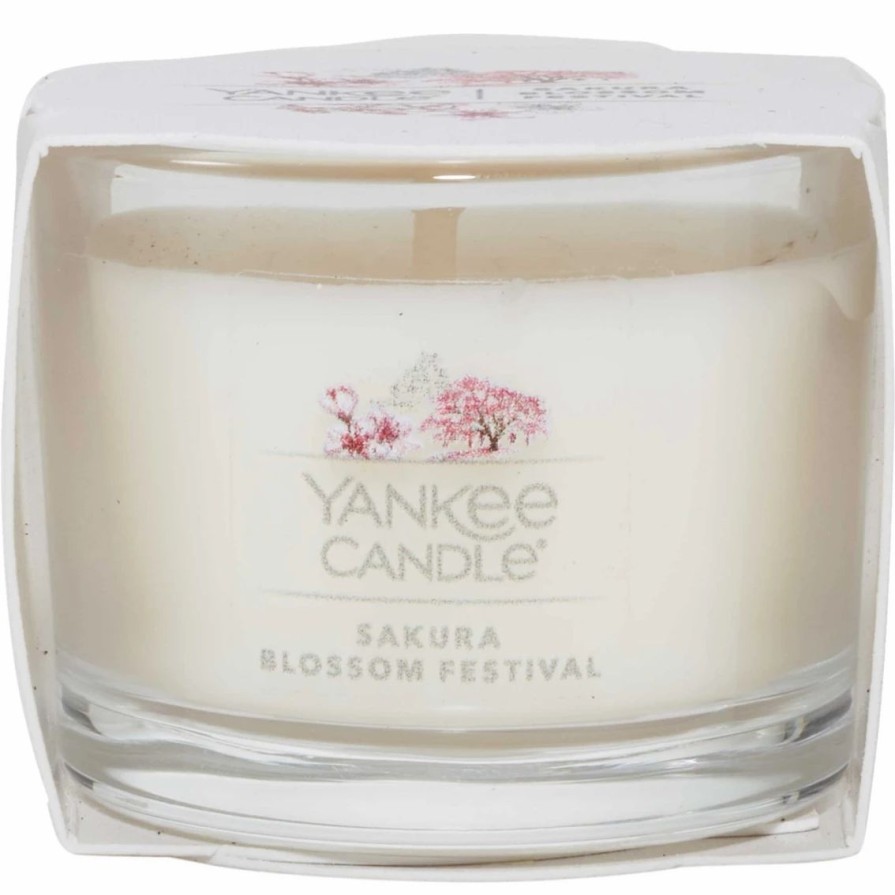 Home Decor * | Best Reviews Of Yankee Candle Sakura Blossom Festival Filled Votive Candle