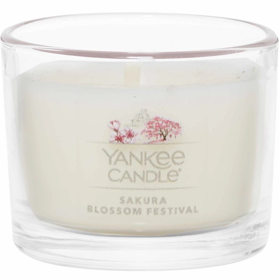 Home Decor * | Best Reviews Of Yankee Candle Sakura Blossom Festival Filled Votive Candle