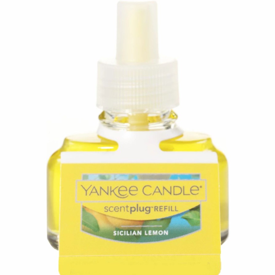 Home Decor * | Top 10 Yankee Candle Sicilian Lemon Scent Plug Refill