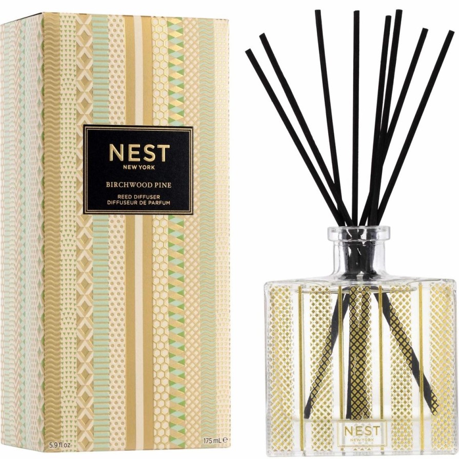 Home Decor * | Deals Nest Fragrances Birchwood Pine Reed Diffuser