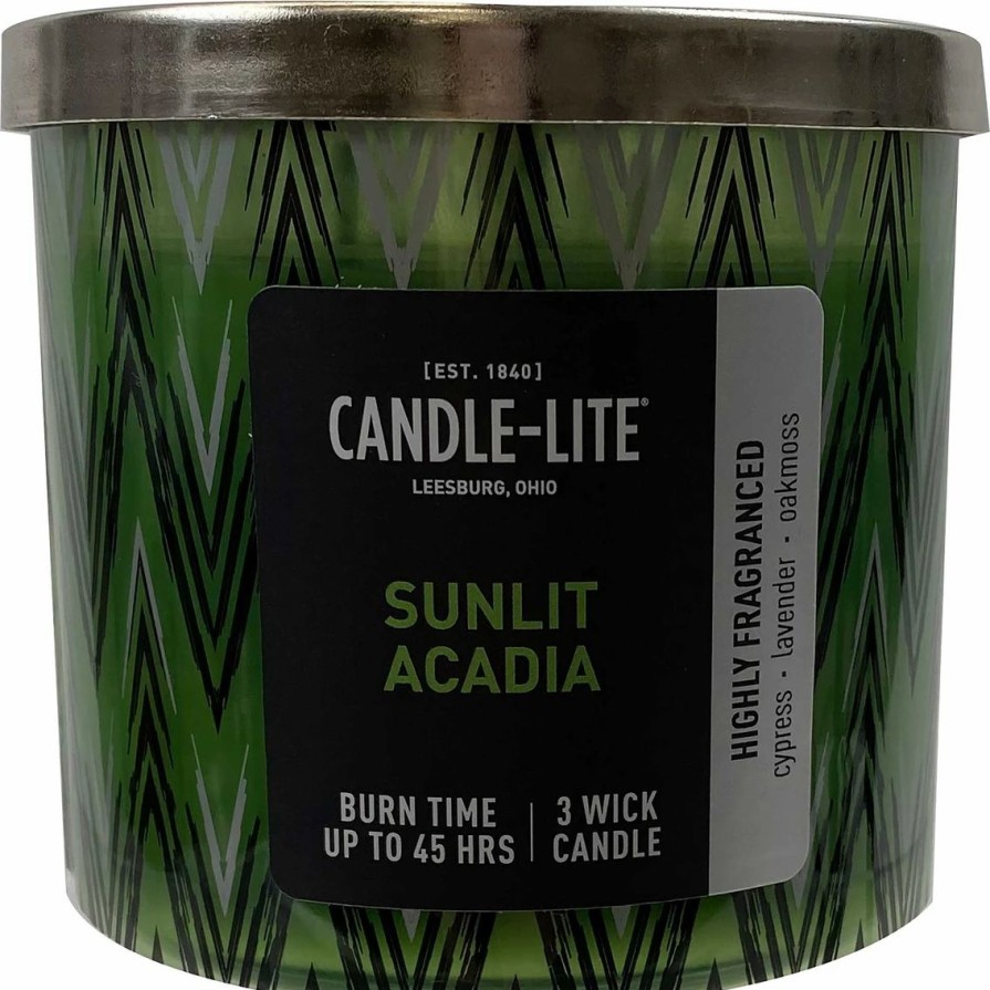 Home Decor * | Buy Candle-Lite Premium Sunlit Acadia 3 Wick Candle 14 Oz.