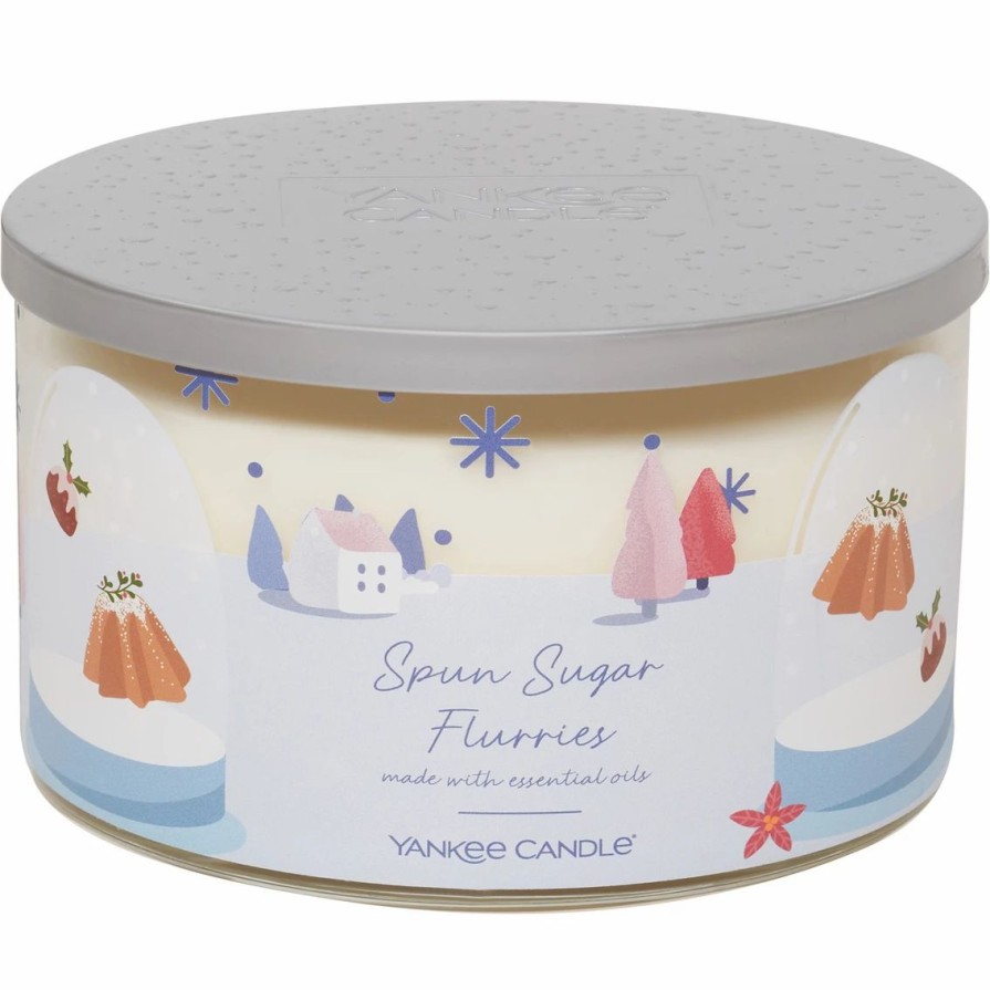 Home Decor * | Deals Yankee Candle Spun Sugar Flurries 3-Wick Candle