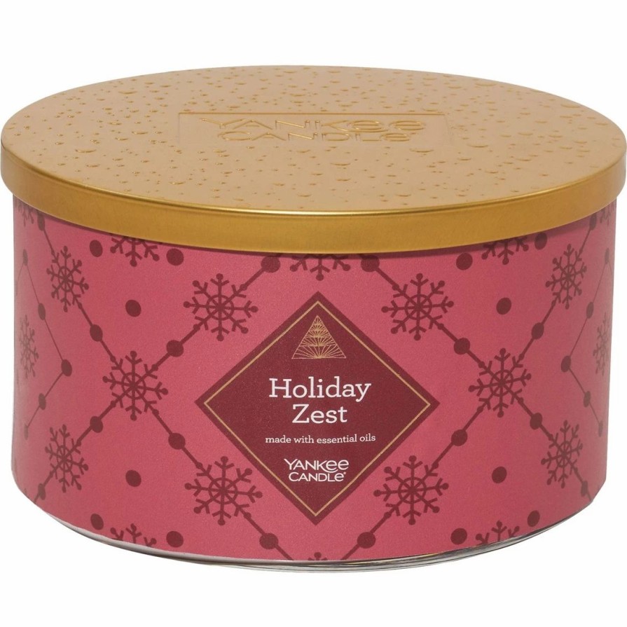 Home Decor * | Cheap Yankee Candle Holiday Zest 3-Wick Candle