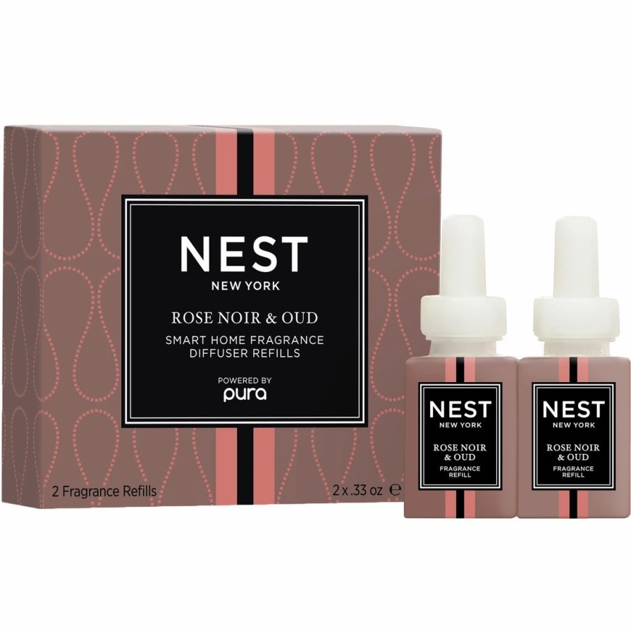 Home Decor * | Coupon Nest New York Rose Noir And Oud Refill Duo For Pura Diffuser