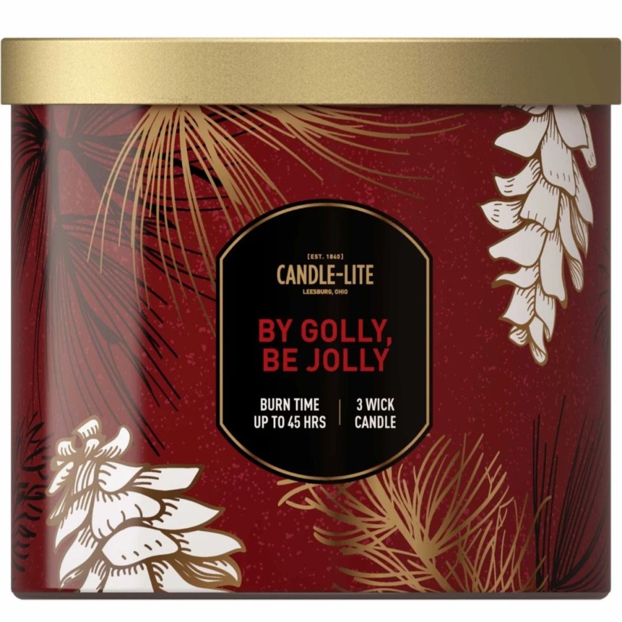 Home Decor * | Hot Sale Candle-Lite Fall Collection 14 Oz. By Golly Be Jolly 3 Wick Candle