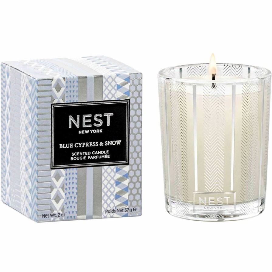 Home Decor * | Budget Nest New York Nest Fragrances Cypress And Snow Votive Candle