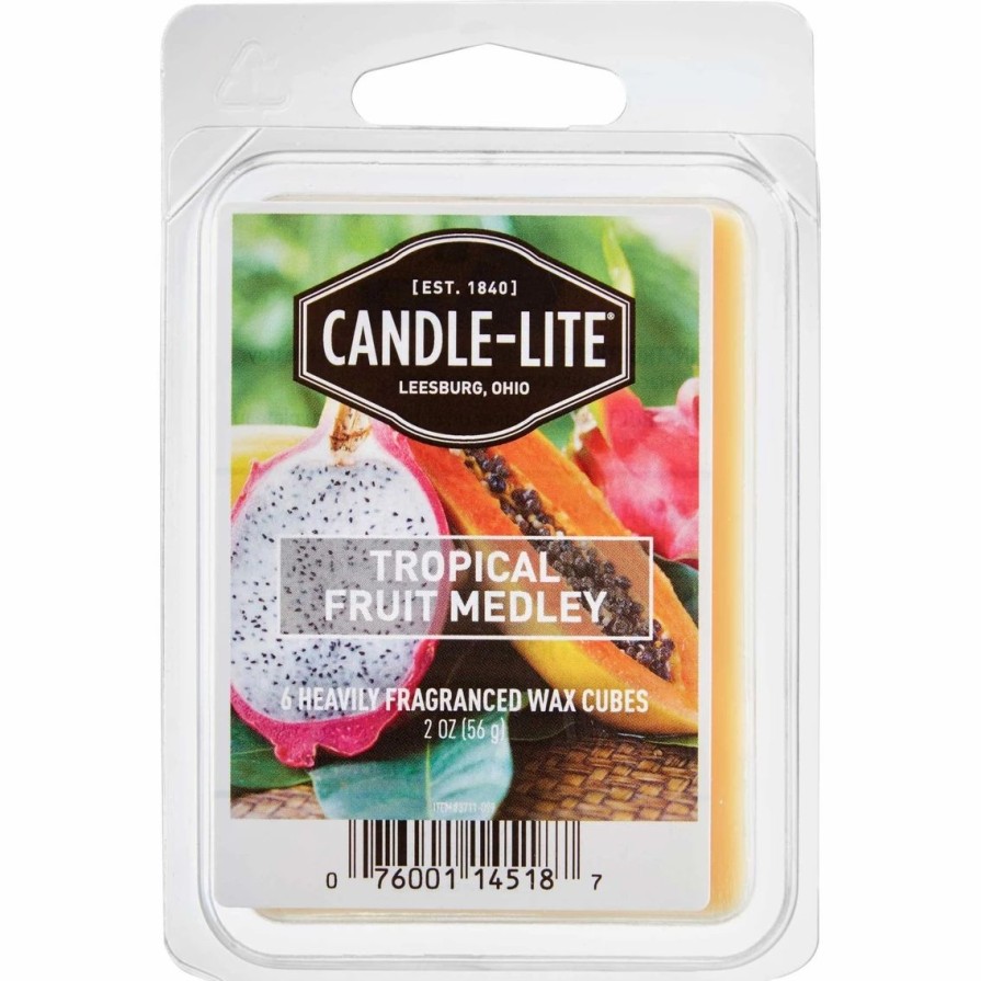 Home Decor * | Flash Sale Candle-Lite Tropical Fruit Medley Wax Cubes 6 Pk.