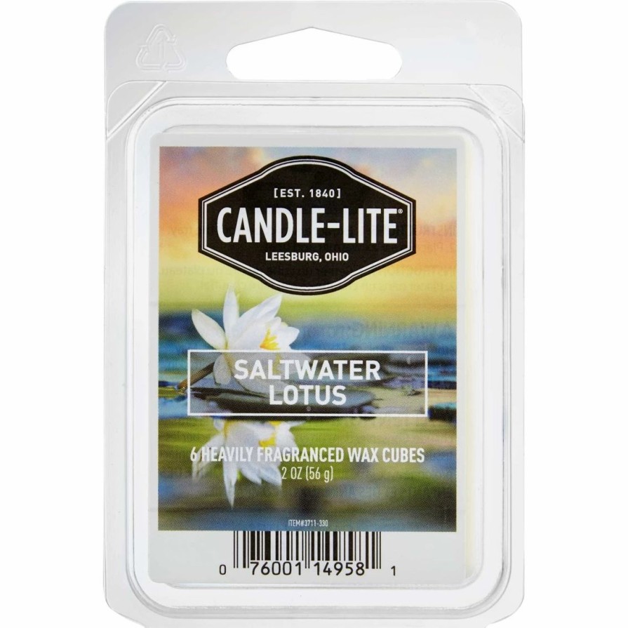 Home Decor * | Buy Candle-Lite Saltwater Lotus Wax Cubes 6 Pk.