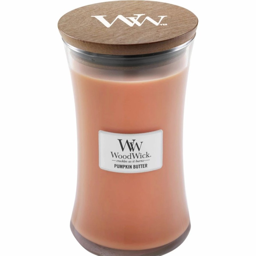 Home Decor * | Hot Sale Woodwick 22 Oz. Pumpkin Butter Pluswick Flame Candle