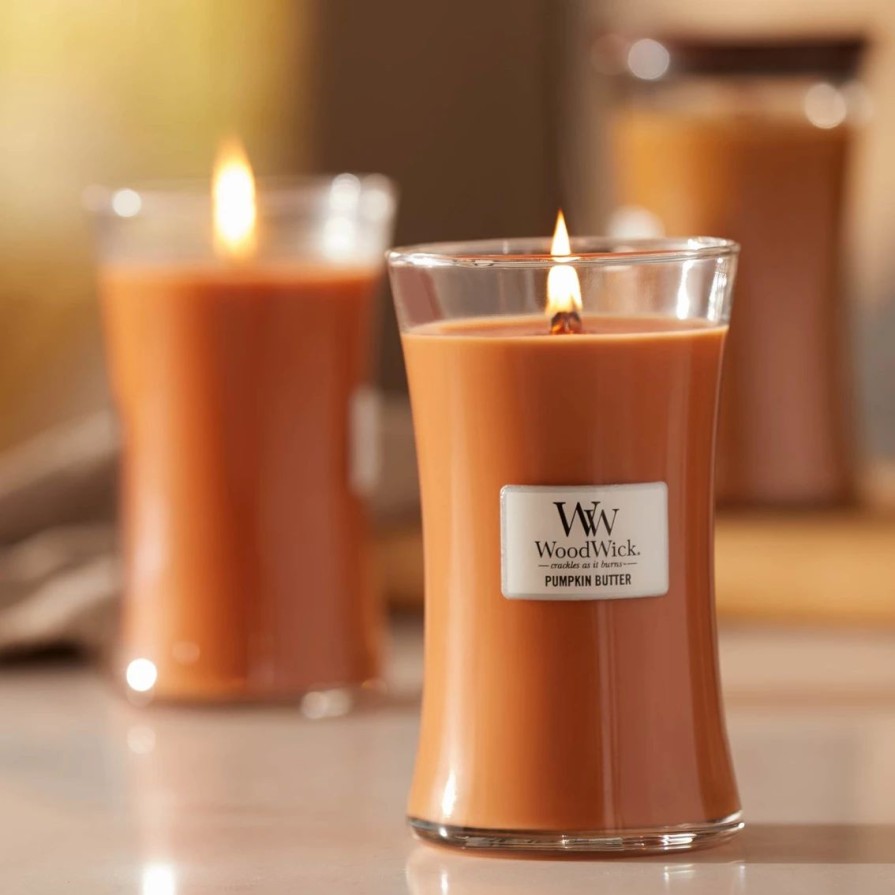 Home Decor * | Hot Sale Woodwick 22 Oz. Pumpkin Butter Pluswick Flame Candle