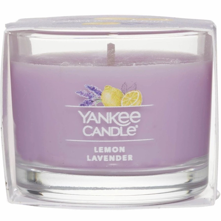 Home Decor * | Top 10 Yankee Candle Lemon Lavender Filled Votive Mini Candle