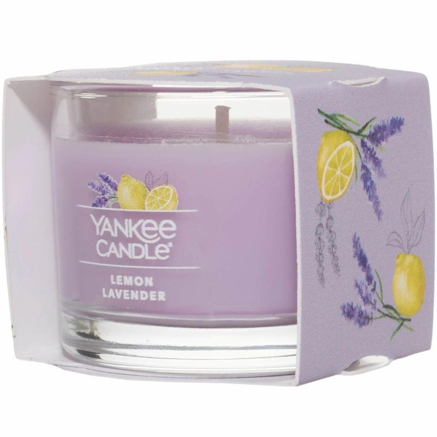 Home Decor * | Top 10 Yankee Candle Lemon Lavender Filled Votive Mini Candle