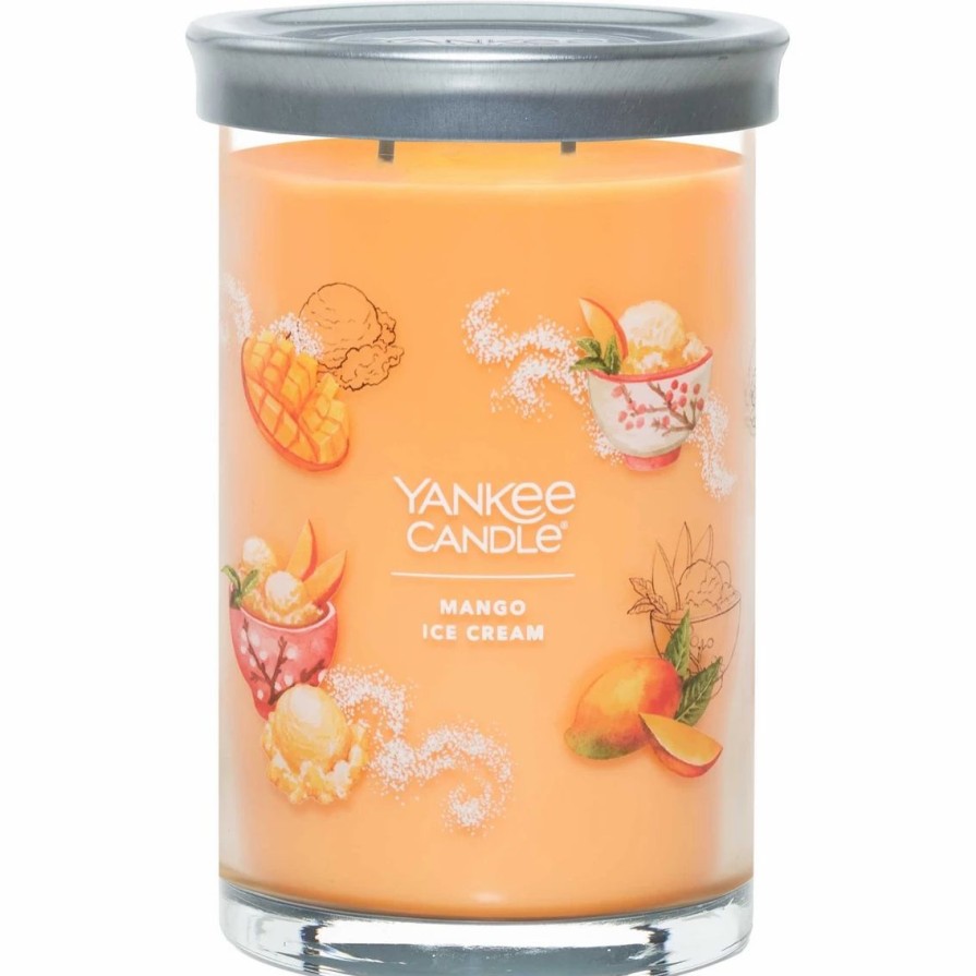 Home Decor * | Cheapest Yankee Candle Mango Ice Cream Signature Large Tumbler Candle