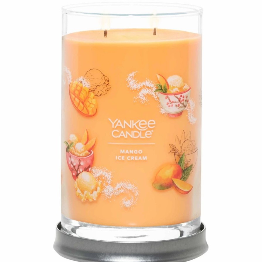 Home Decor * | Cheapest Yankee Candle Mango Ice Cream Signature Large Tumbler Candle