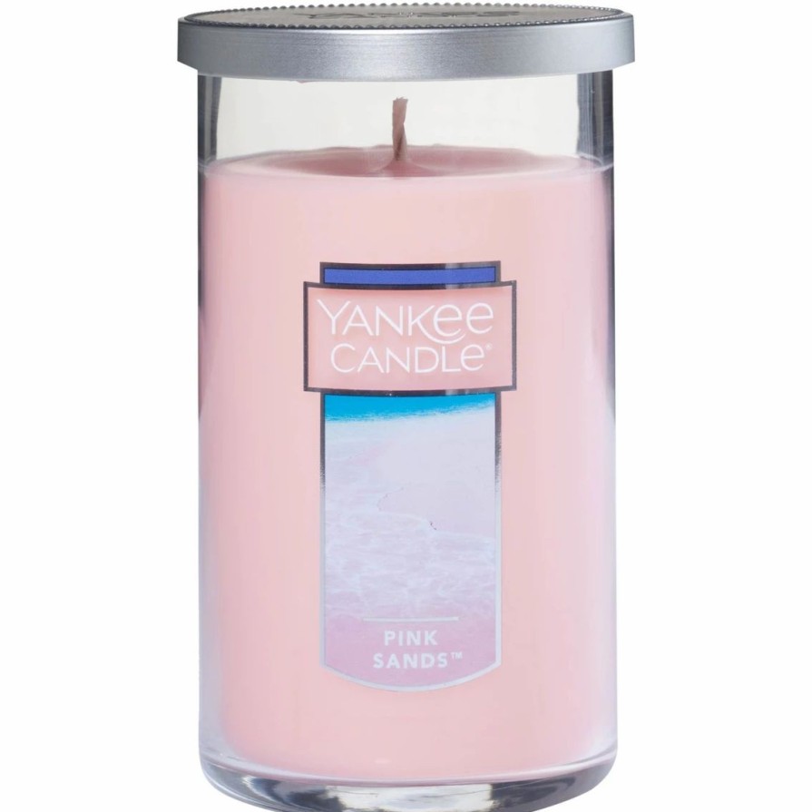 Home Decor * | Outlet Yankee Candle Pink Sands Medium Perfect Pillar Candle