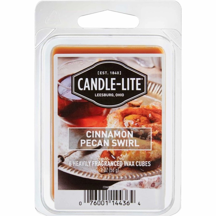 Home Decor * | Buy Candle-Lite Cinnamon Pecan Swirl Wax Cubes 6 Pk.