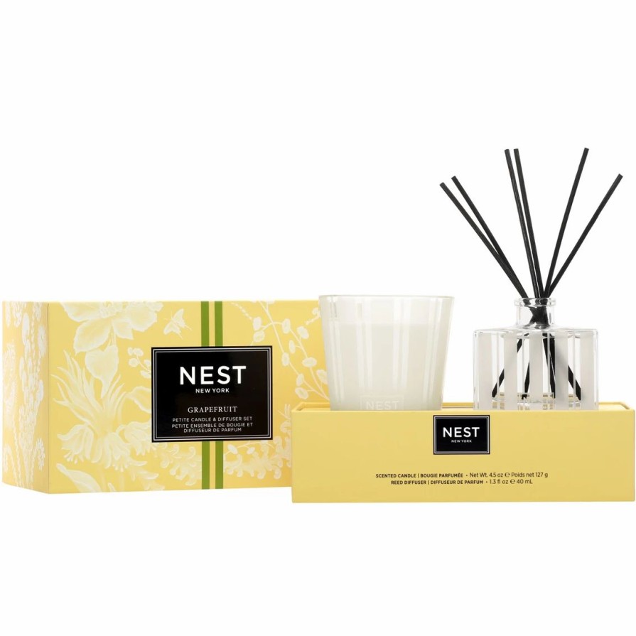 Home Decor * | Coupon Nest New York Nest Fragrances Grapefruit Petite Candle And Diffuser Set