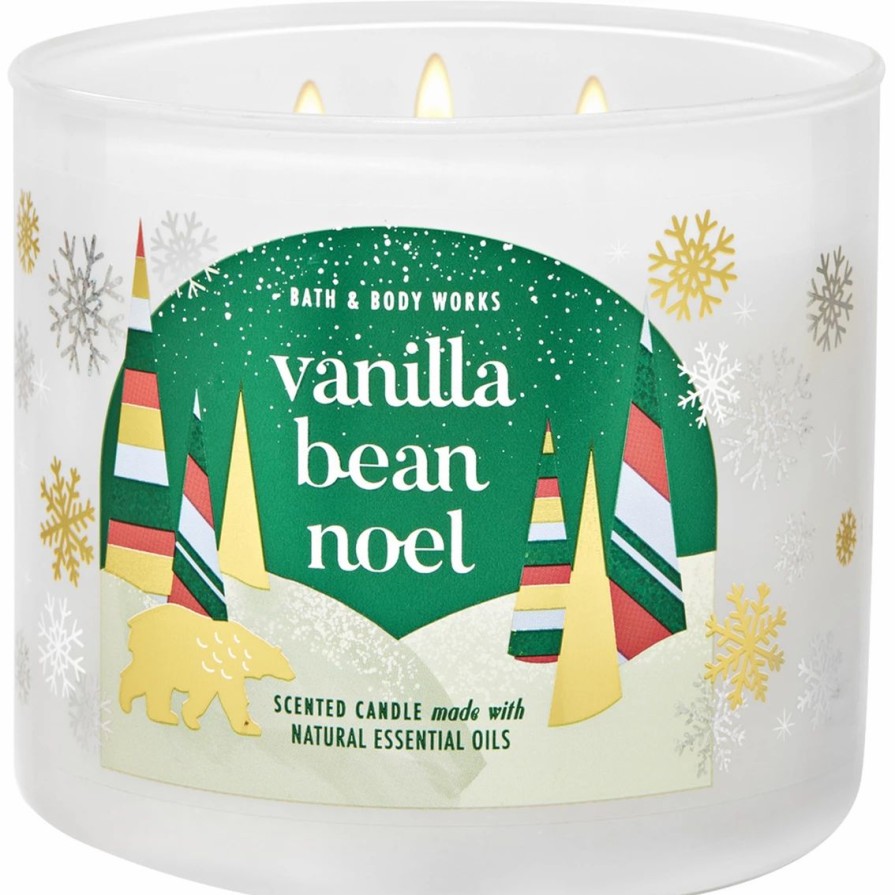 Home Decor * | Coupon Bath & Body Works Christmas Traditions Vanilla Bean Noel 3 Wick Candle