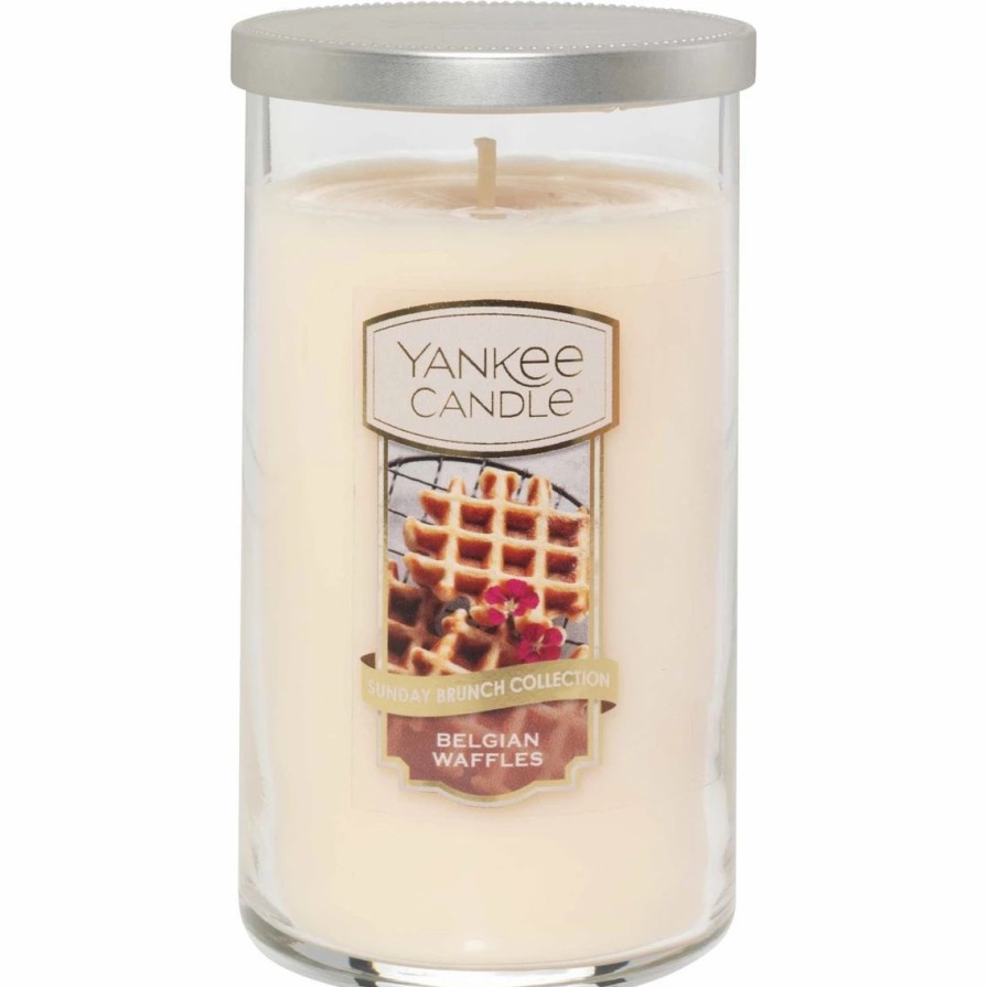 Home Decor * | Cheap Yankee Candle Belgian Waffles Medium Perfect Pillar Candle