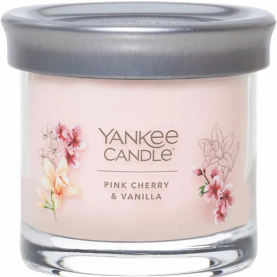 Home Decor * | Buy Yankee Candle Pink Cherry And Vanilla Signature Small Tumbler Candle