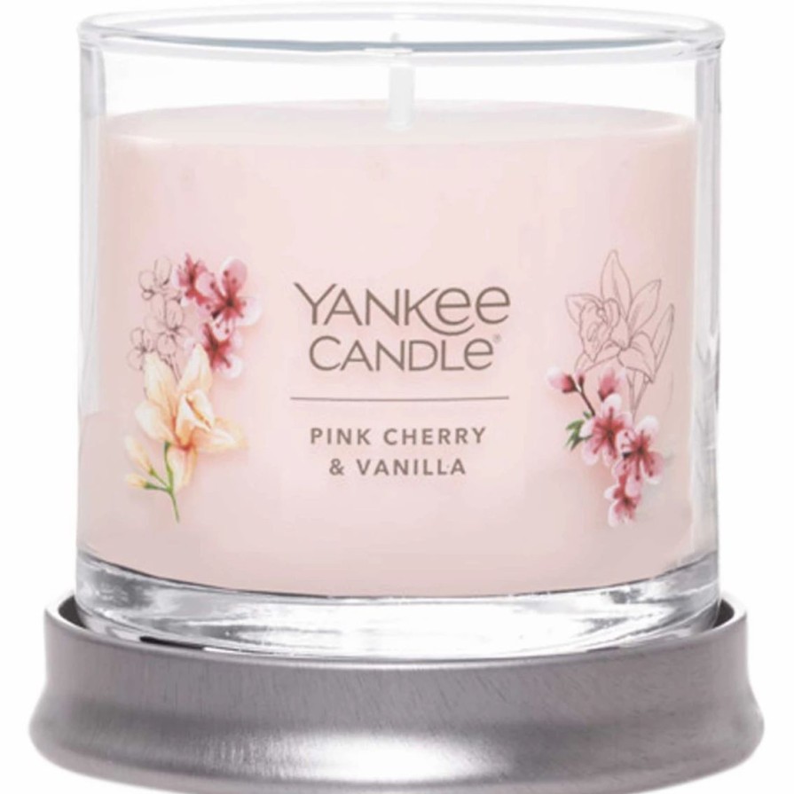 Home Decor * | Buy Yankee Candle Pink Cherry And Vanilla Signature Small Tumbler Candle