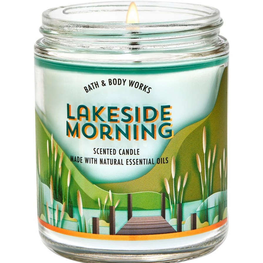 Home Decor * | Promo Bath & Body Works Road Trip Novelty Lakeside Morning Single Wick Candle