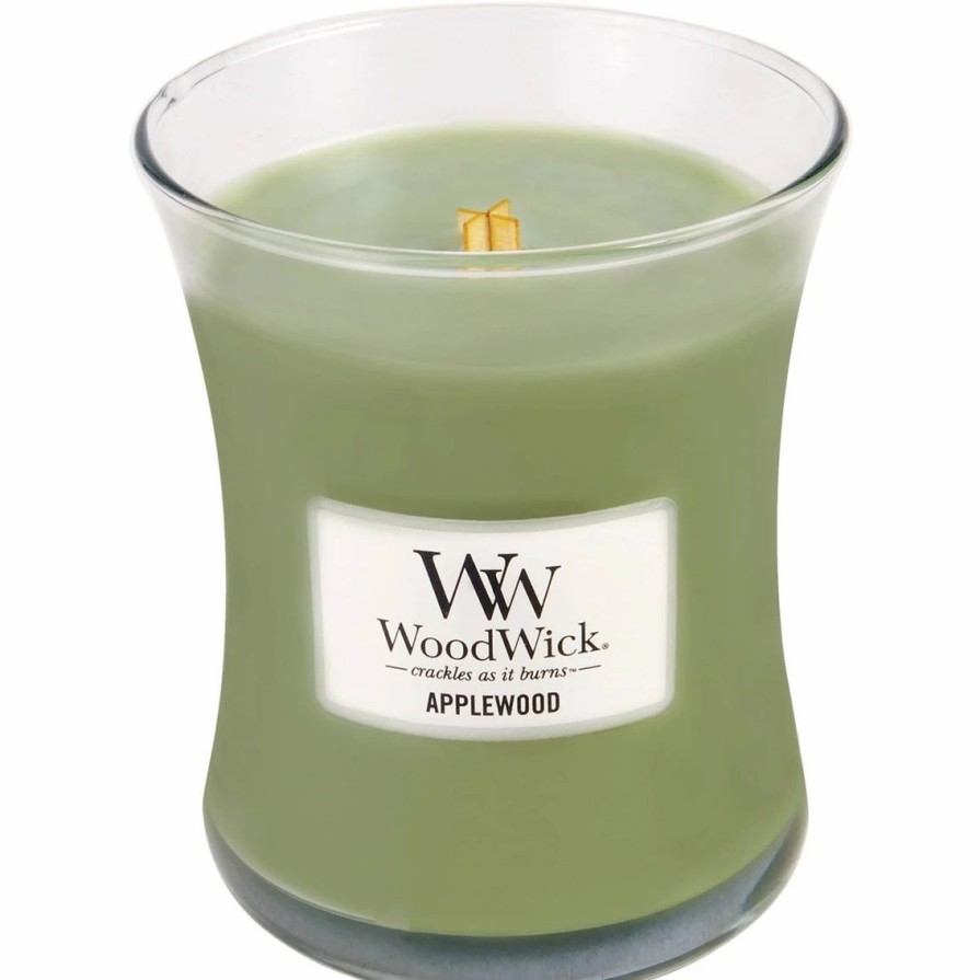 Home Decor * | Budget Woodwickapplewood 10 Oz. Hearthwick Flame Candle