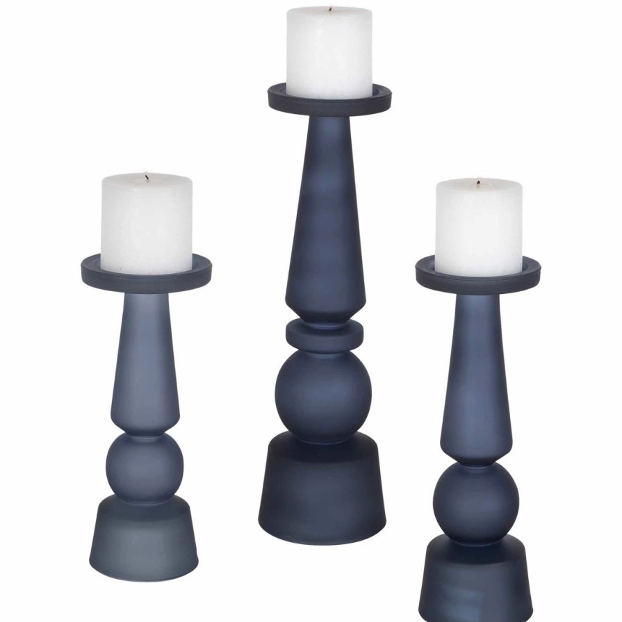 Home Decor * | Best Deal Uttermost Cassiopeia Candleholders Set Of 3