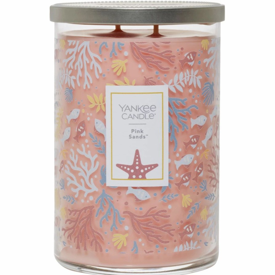 Home Decor * | Cheap Yankee Candle Pink Sands Decorative 2 Wick Tumbler