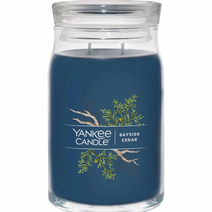 Home Decor * | Coupon Yankee Candle Bayside Cedar Signature Large Jar Candle