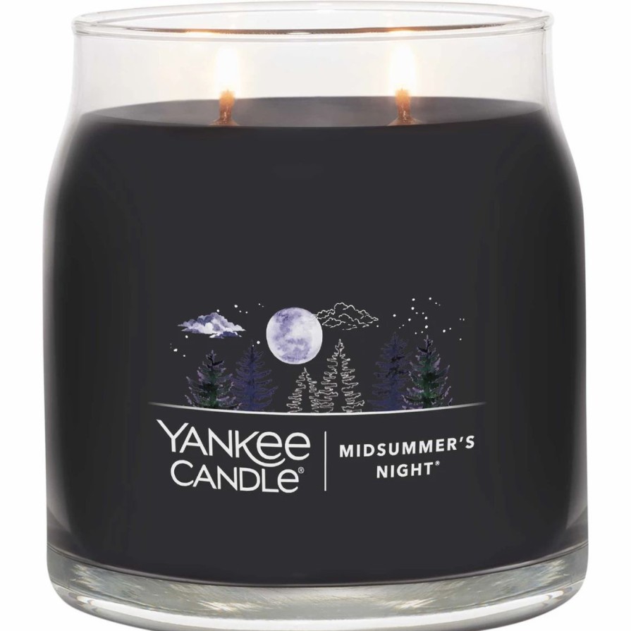 Home Decor * | Promo Yankee Candle Midsummer Night Signature Medium Jar Candle