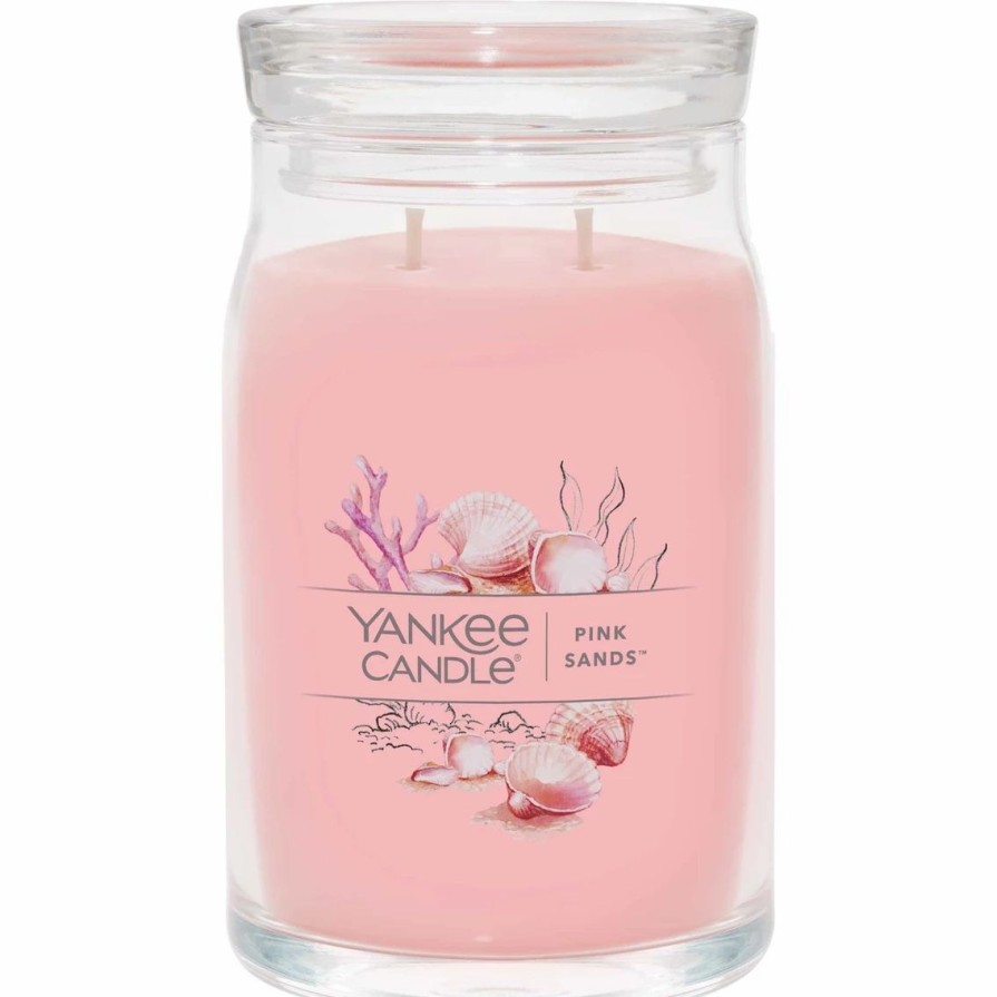 Home Decor * | New Yankee Candle Pink Sands Signature Large Jar Candle