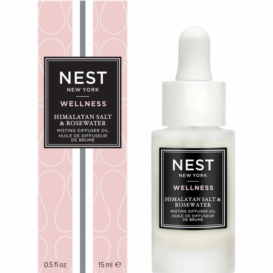 Home Decor * | Best Reviews Of Nest New York Himalayan Salt & Rosewater Misting Diffuser Oil